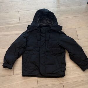 +J Black Hooded Puffer Jacket – Small. Excellent condition